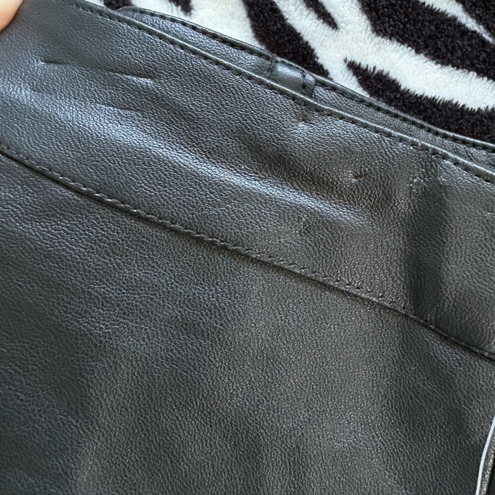 NWT Charlotte Russe Small Night Black Lace-Up Faux Leather Mini Skirt - Picture 7 of 7